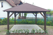 Dřevěná pergola Altán Kuba L 400x400 cm