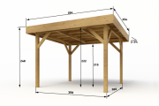 Dřevěná pergola Altán Jáva 300x300