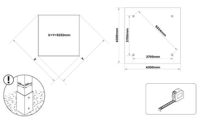 Carport 1 auto 370x370