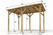 Přístřešek-box pro koně 270x470 cm